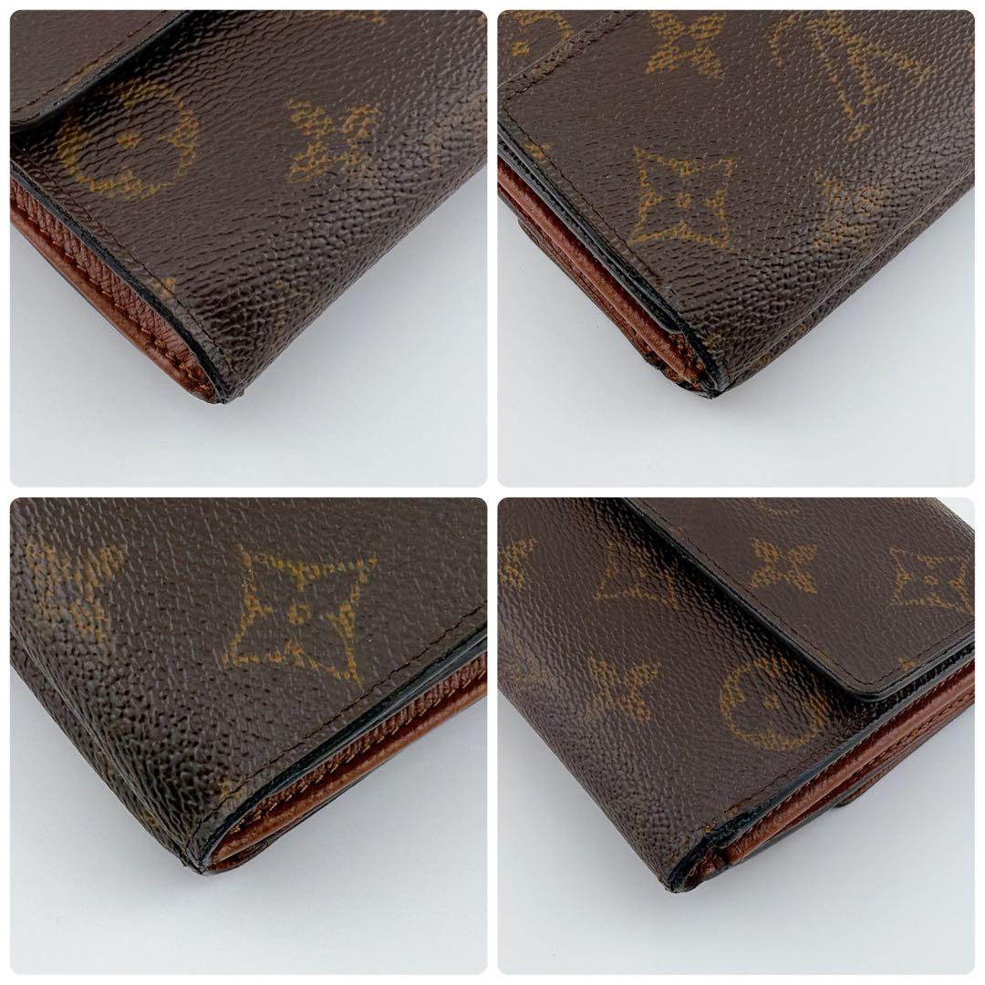 【良品】ルイヴィトン モノグラム ポルトモネビエカルトクレディ 三つ折り財布