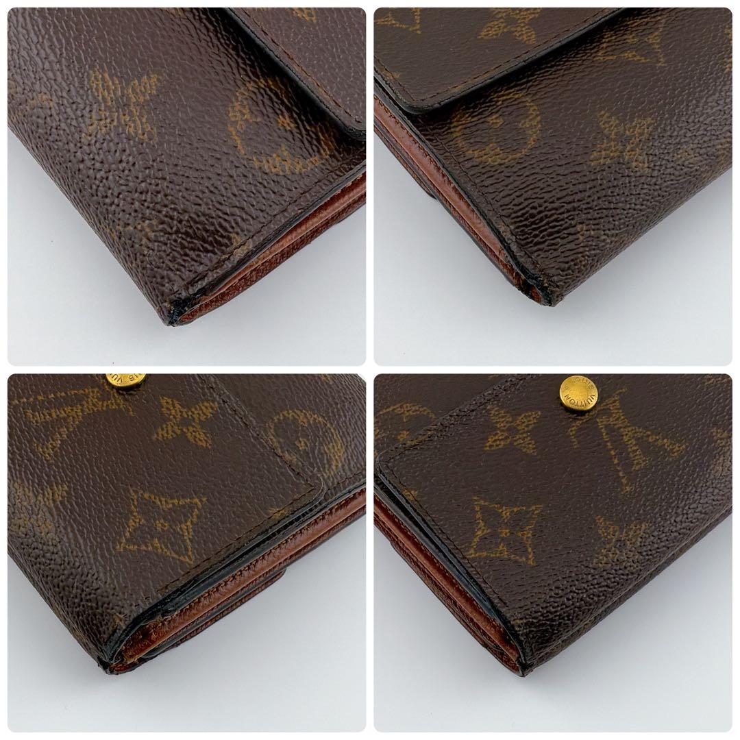 【良品】ルイヴィトン モノグラム ポルトモネビエカルトクレディ 三つ折り財布
