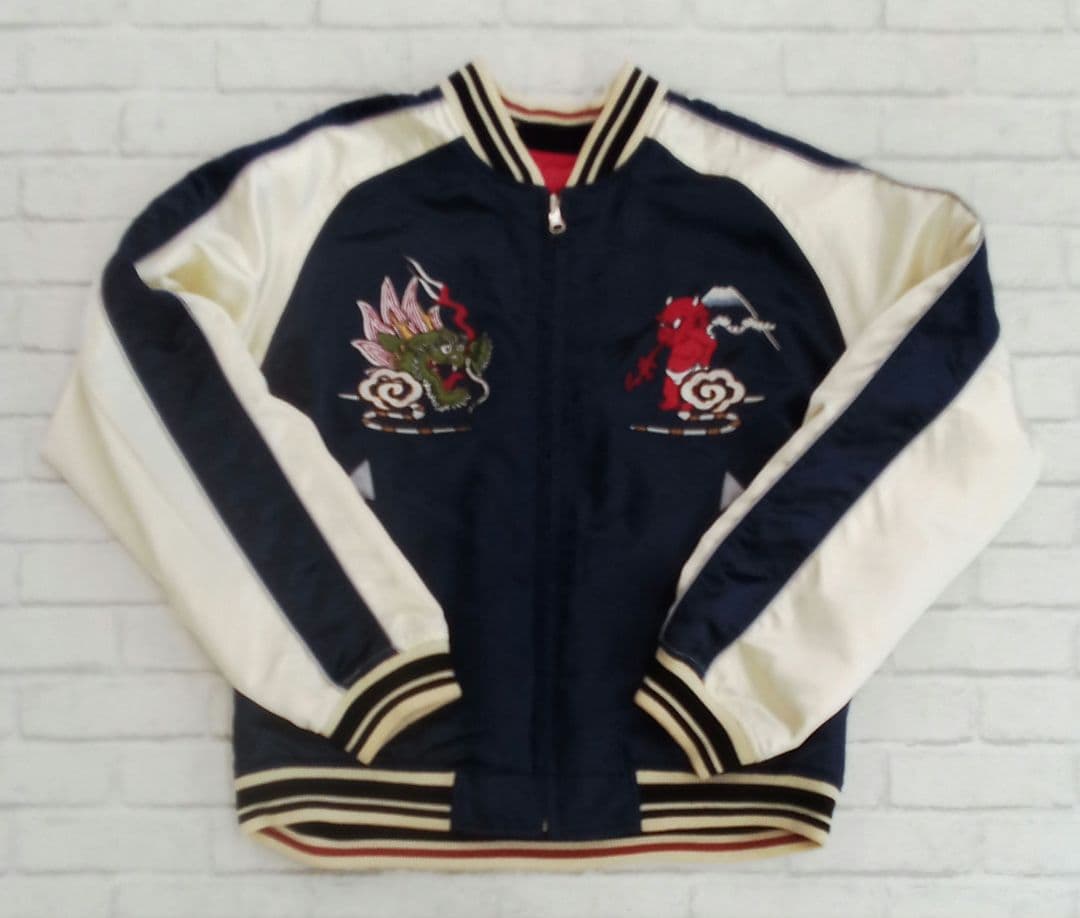 D802 TEDMAN テッドマン リバーシブル スカジャン 刺繍 サイズ40