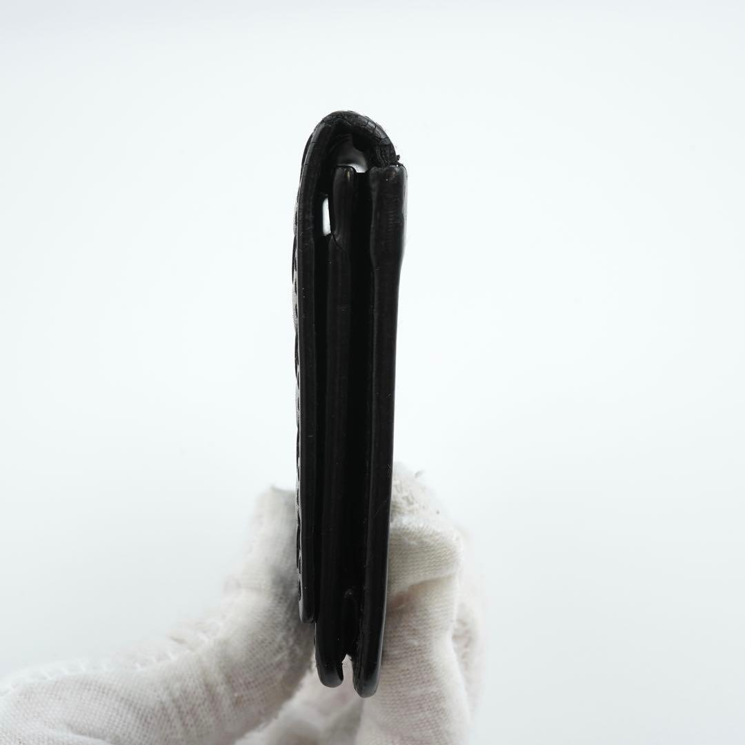 極美品　ボッテガ　カードケース　名刺入れ　イントレチャート　ビジネス　レザー　黒