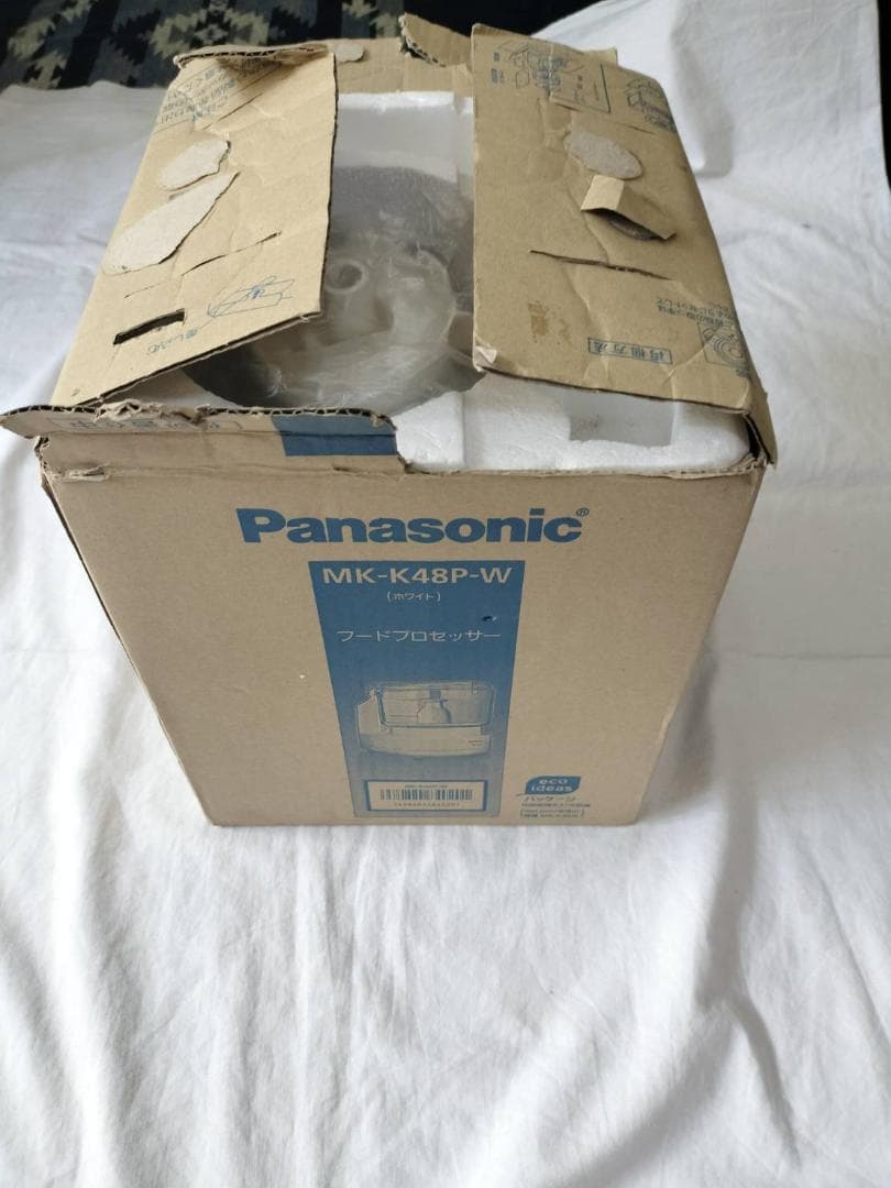 ☆開封　未使用品　Panasonic MK-K48P-W　フードプロセッサー