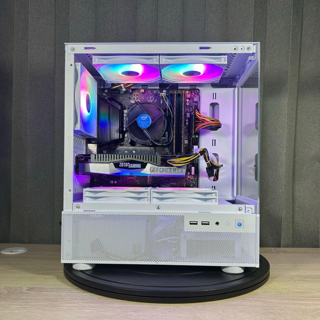 高性能 白 ゲーミングPC RTX2060 Windows11 FPSゲーム快適