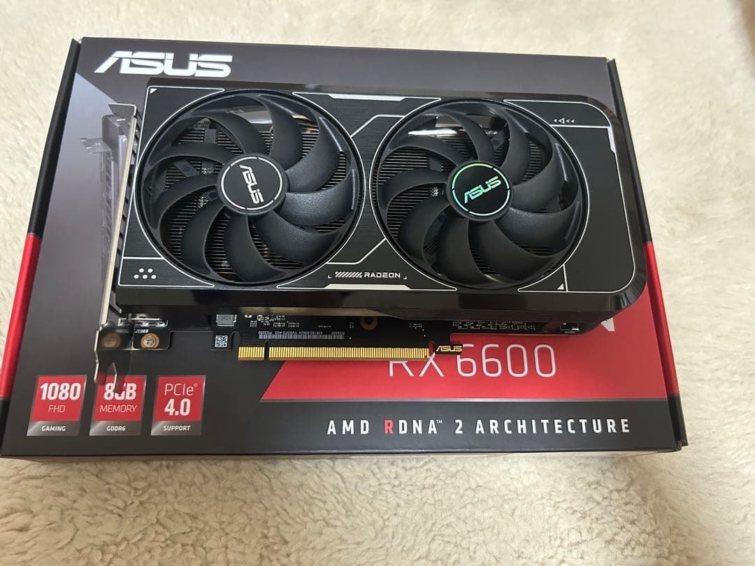 ASUS RX 6600 8GB グラフィックボード