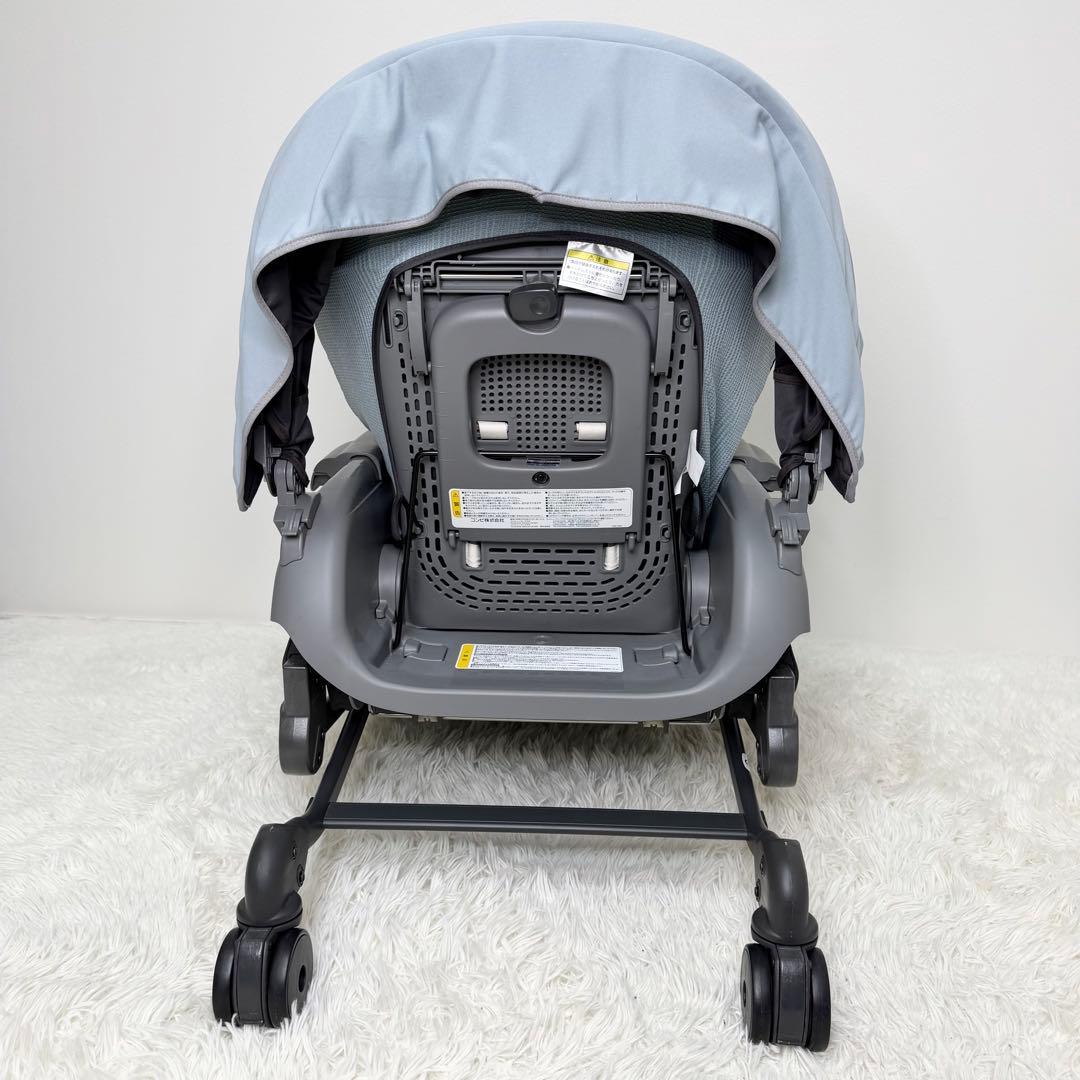 極美品 Combi ネムリラ BEDi Long ハイローチェア スリープシェル