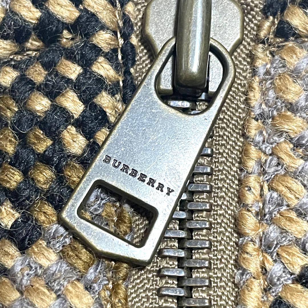 バーバリーロンドン ノースリーブ ワンピース メガノバチェック ブラウン 38