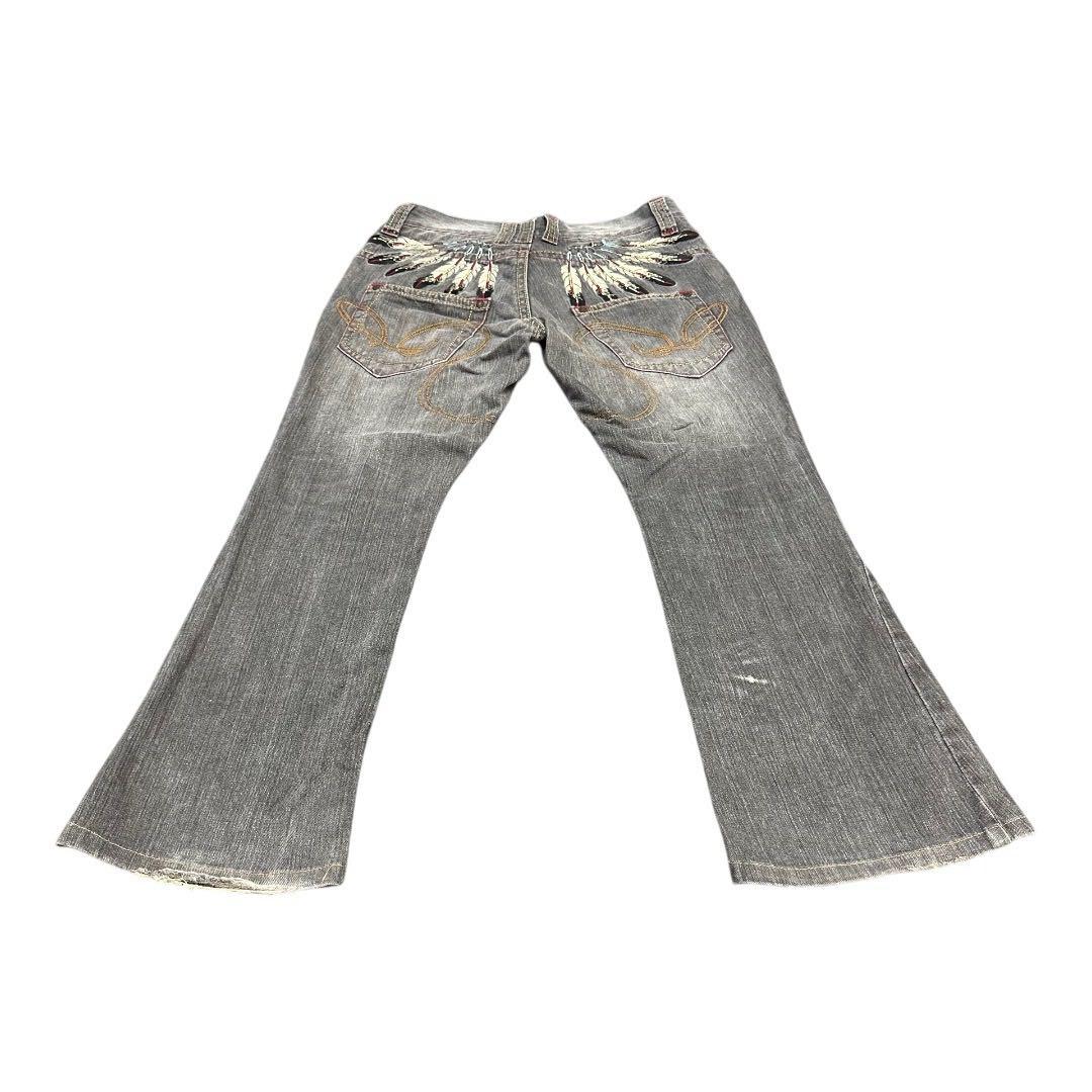 S*様 archive 00’ y2k フェザー 羽 インディアン ジーンズ ダ