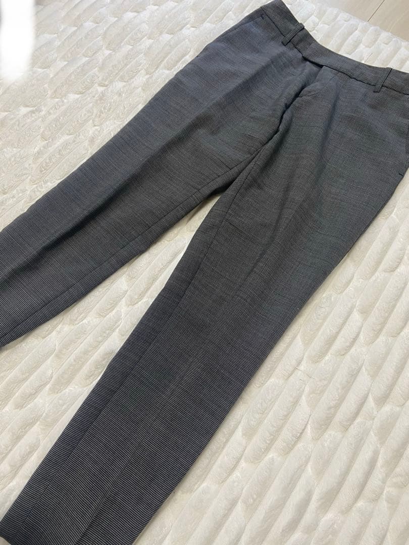 【美品】洋服の青山 n-line Precious パンツスーツ グレー