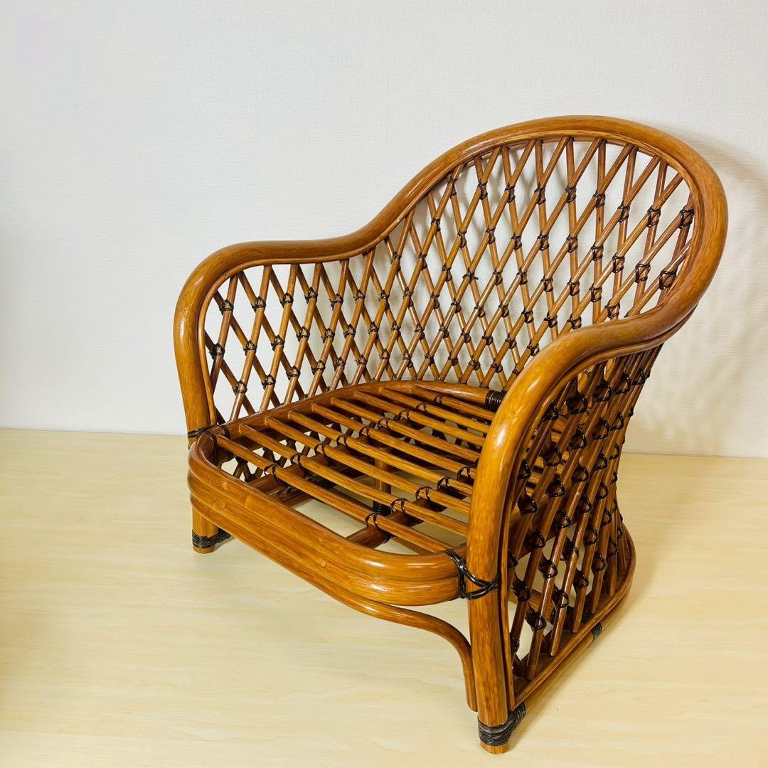 KAZAMA ラタン 籐家具 チェア フレームのみ 飾り棚 花台 インテリア