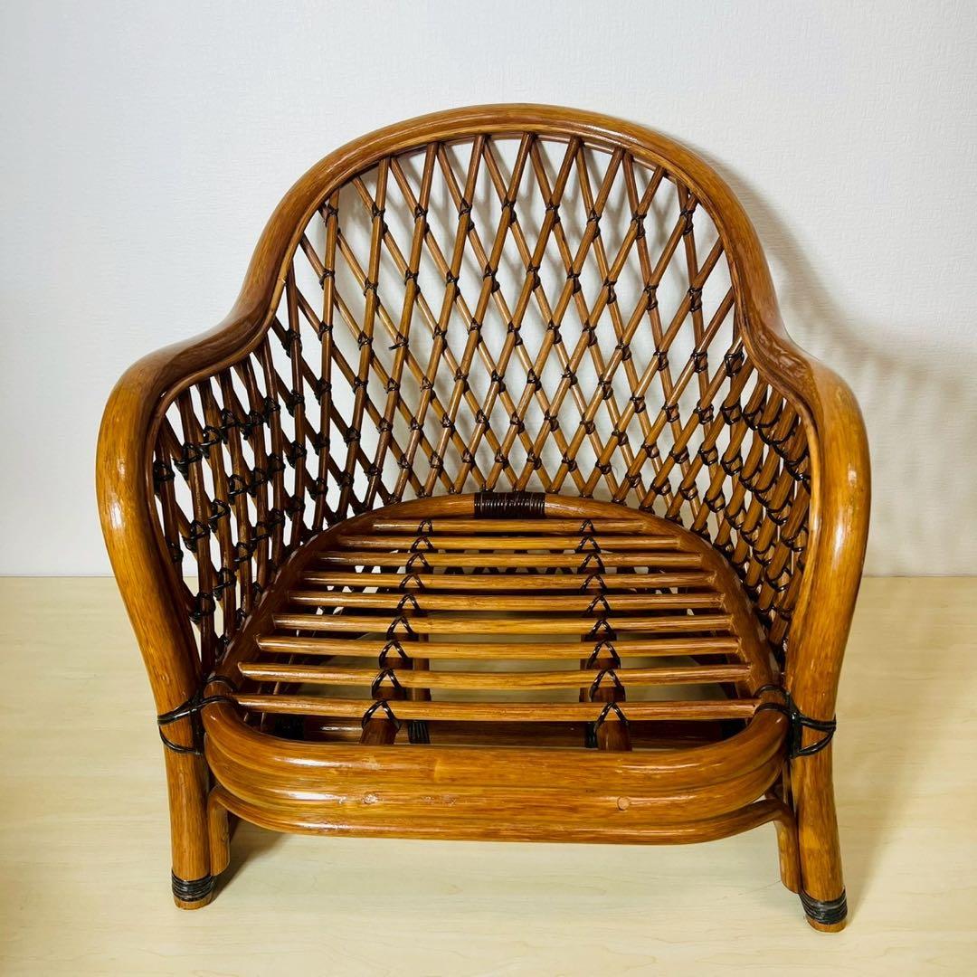 KAZAMA ラタン 籐家具 チェア フレームのみ 飾り棚 花台 インテリア