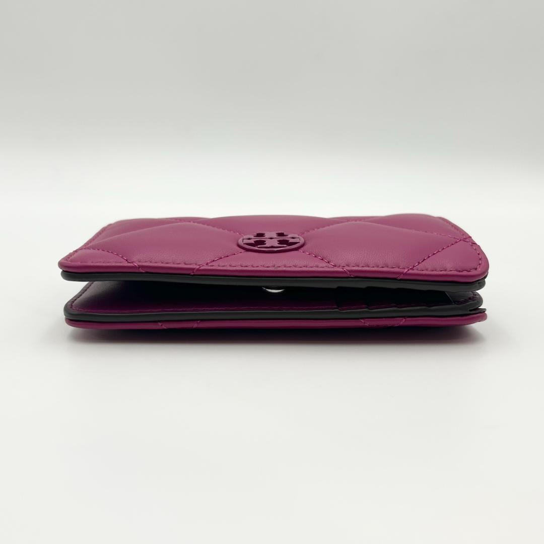 TORY BURCH　トリーバーチ　ウィラ　二つ折り財布　ピンクパープル