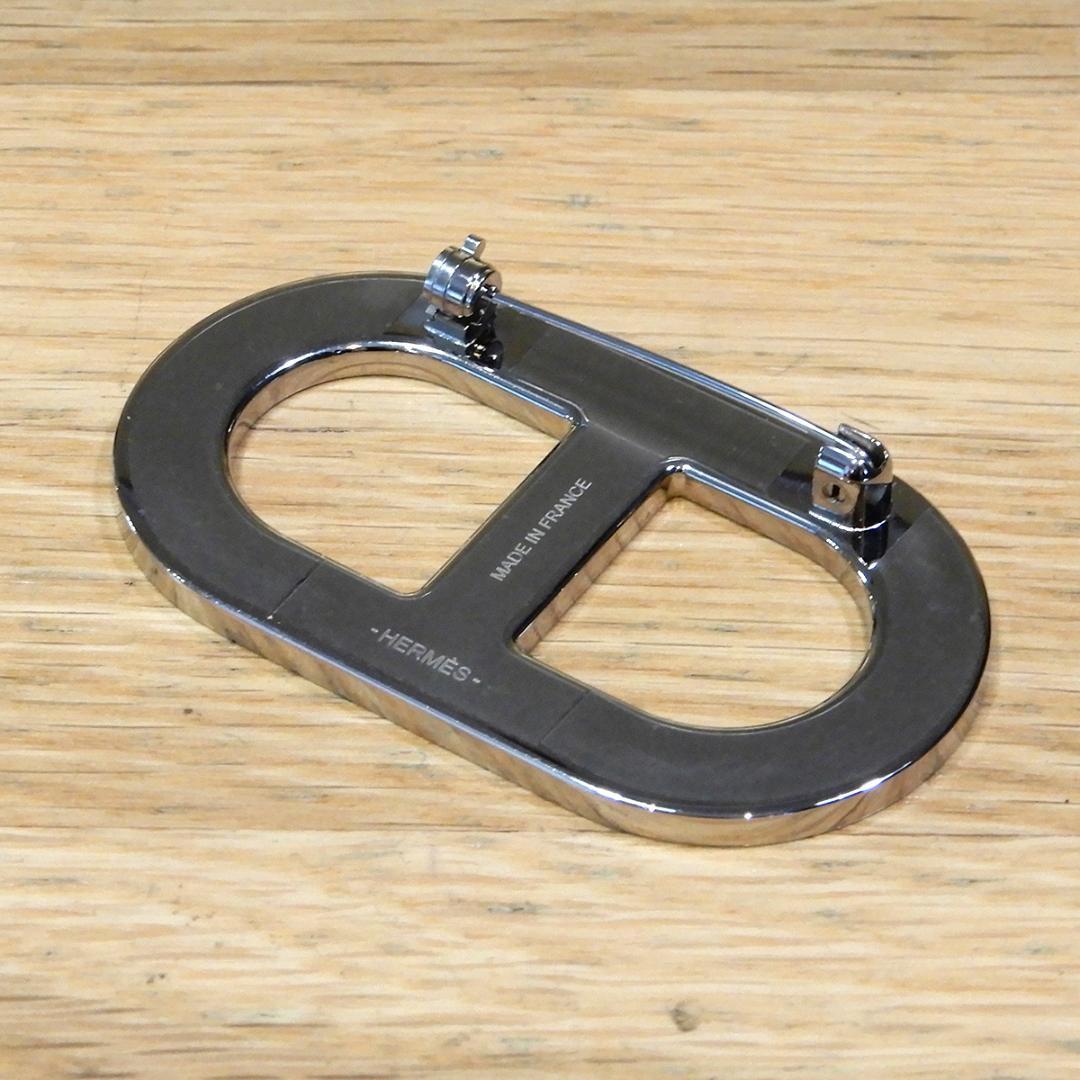 新品未使用 エルメス シェーヌダンクル ブローチ ジョーヌドゥナプル イエロー