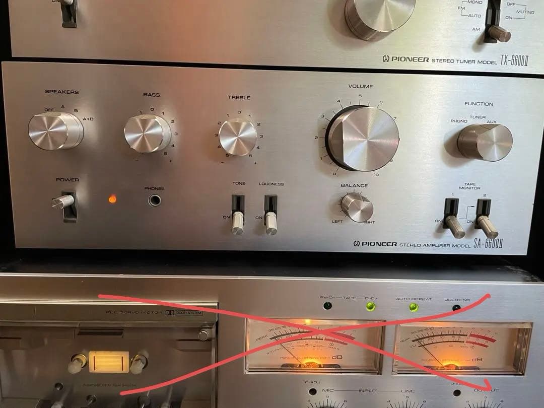 pioneer オーディオシステム セット SA-6600Ⅱ ジャンク