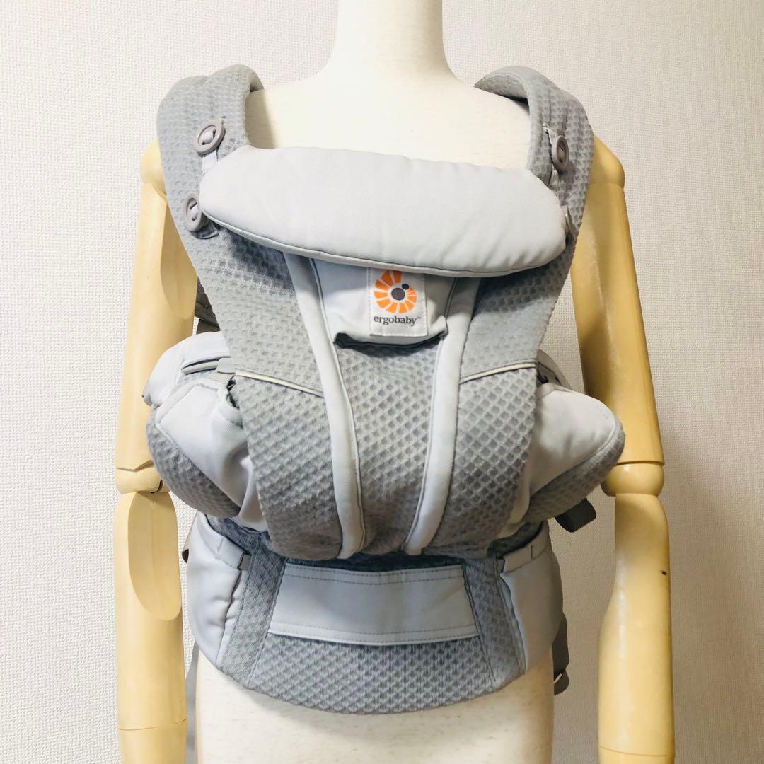 【美品】エルゴベビー　オムニブリーズ 抱っこ紐 OMNI BREEZE グレー