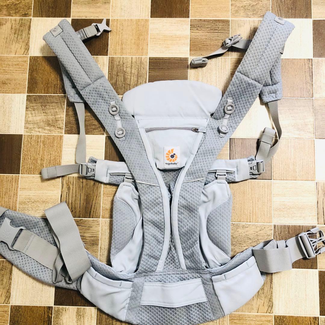 【美品】エルゴベビー　オムニブリーズ 抱っこ紐 OMNI BREEZE グレー