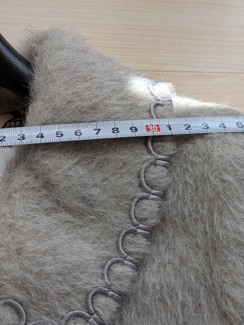 cacharel 薄グレーシャギーコート