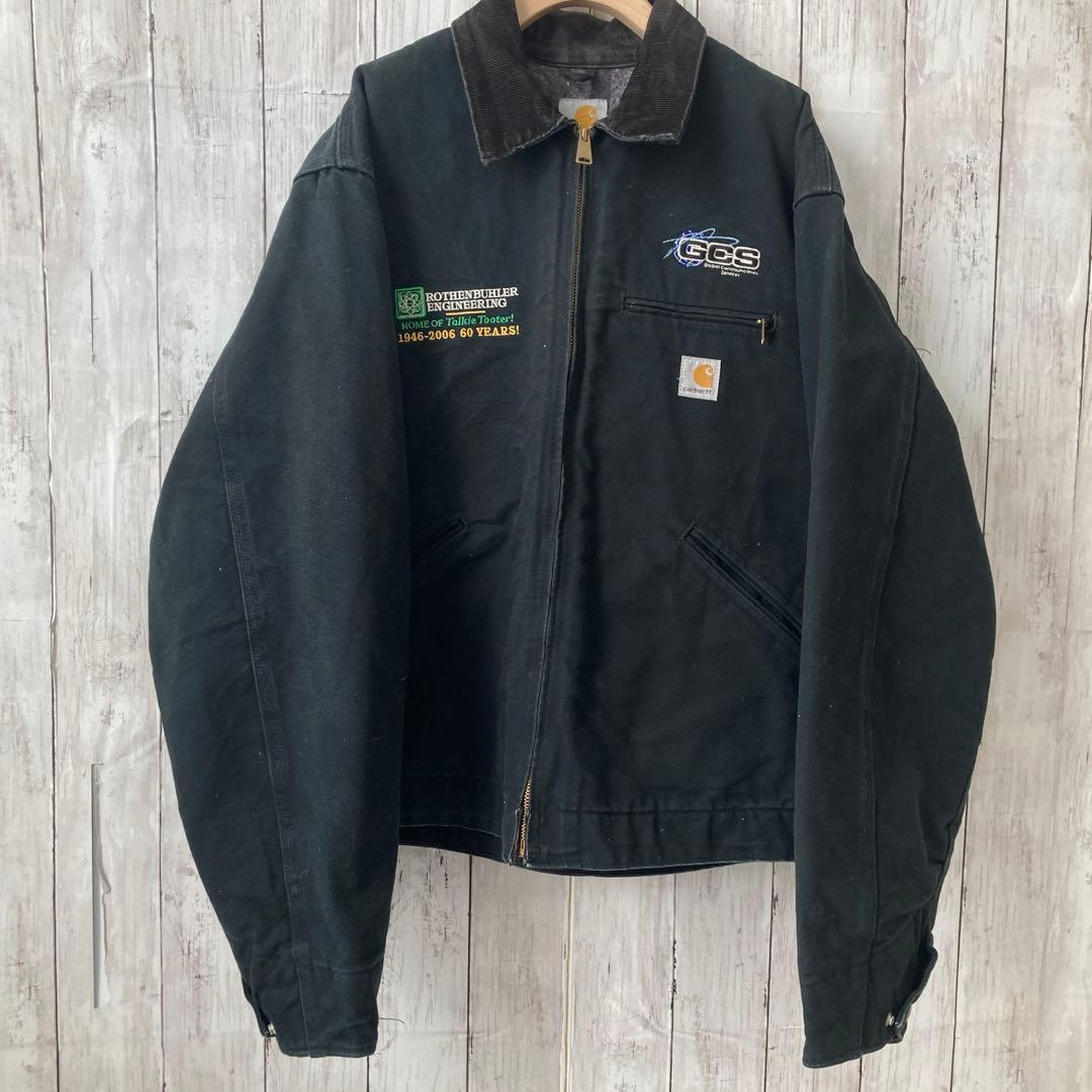 Z*W様 CARHARTTカーハートジップアップデトロイトジャケット　黒L相当ア