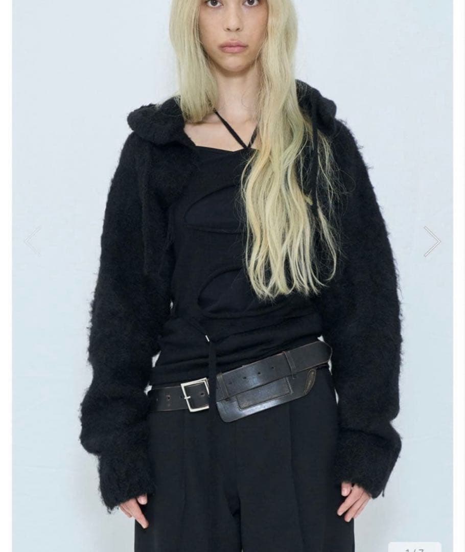 viavanda 2WAY HOODED MUFFLER KNIT ボレロ