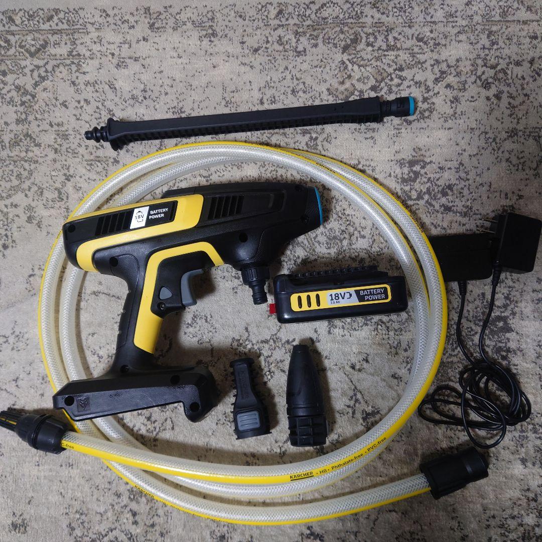 ケルヒャーKHB6 モバイル高圧洗浄機 バッテリーセット フォームノズル付き
