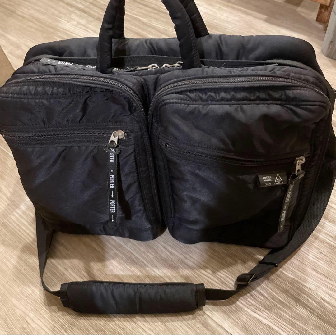 美品　ポーター ビジネスバッグ　3WAYブリーフケース 多機能 黒