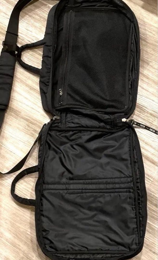美品　ポーター ビジネスバッグ　3WAYブリーフケース 多機能 黒