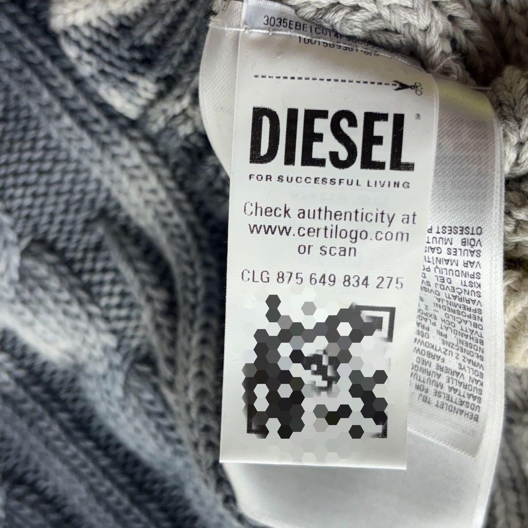 新品未使用タグ ディーゼル イタリア製 クロップドニット せいらさん着用モデル