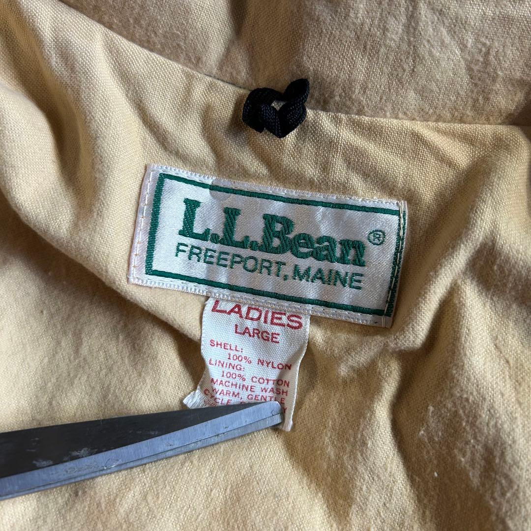 80S USA製 L.L.Bean チンスト コーチジャケット ネイビー