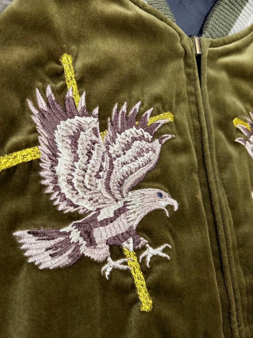 ２面用 別珍 DIET BUTCHER 鷲 日本限定 スカジャン vintage