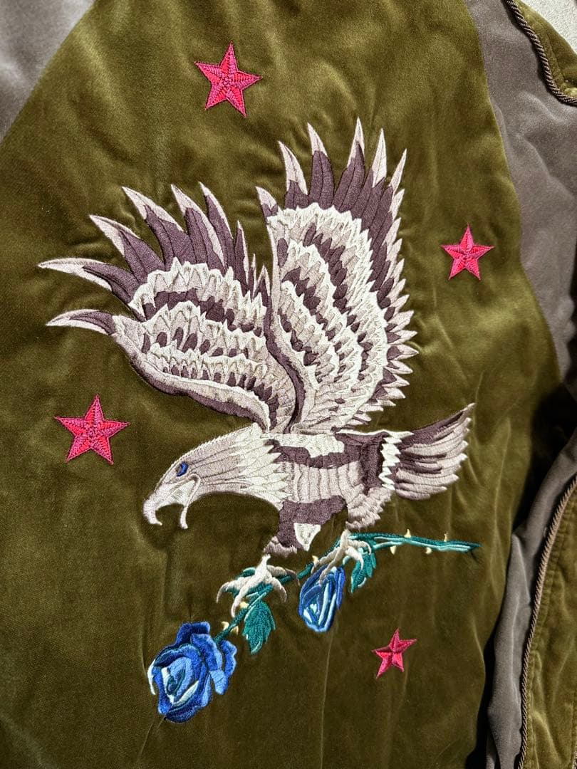 ２面用 別珍 DIET BUTCHER 鷲 日本限定 スカジャン vintage