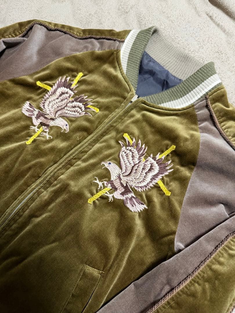 ２面用 別珍 DIET BUTCHER 鷲 日本限定 スカジャン vintage