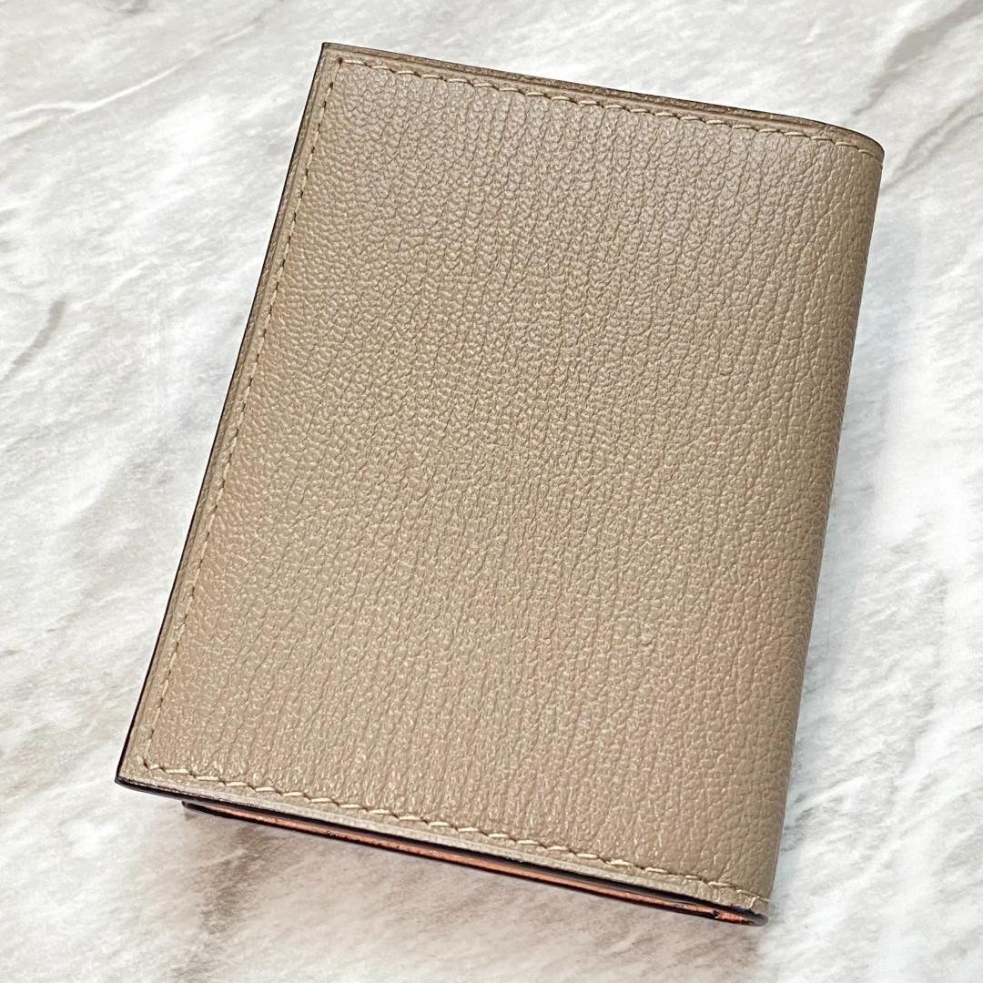 2363【新品 定価2.2万円】ラルコバレーノ★名刺入れ★BEIGE*PINK