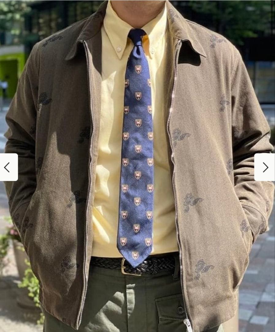 beams ＋　ジャケット　ブラウン　ペイズリー柄