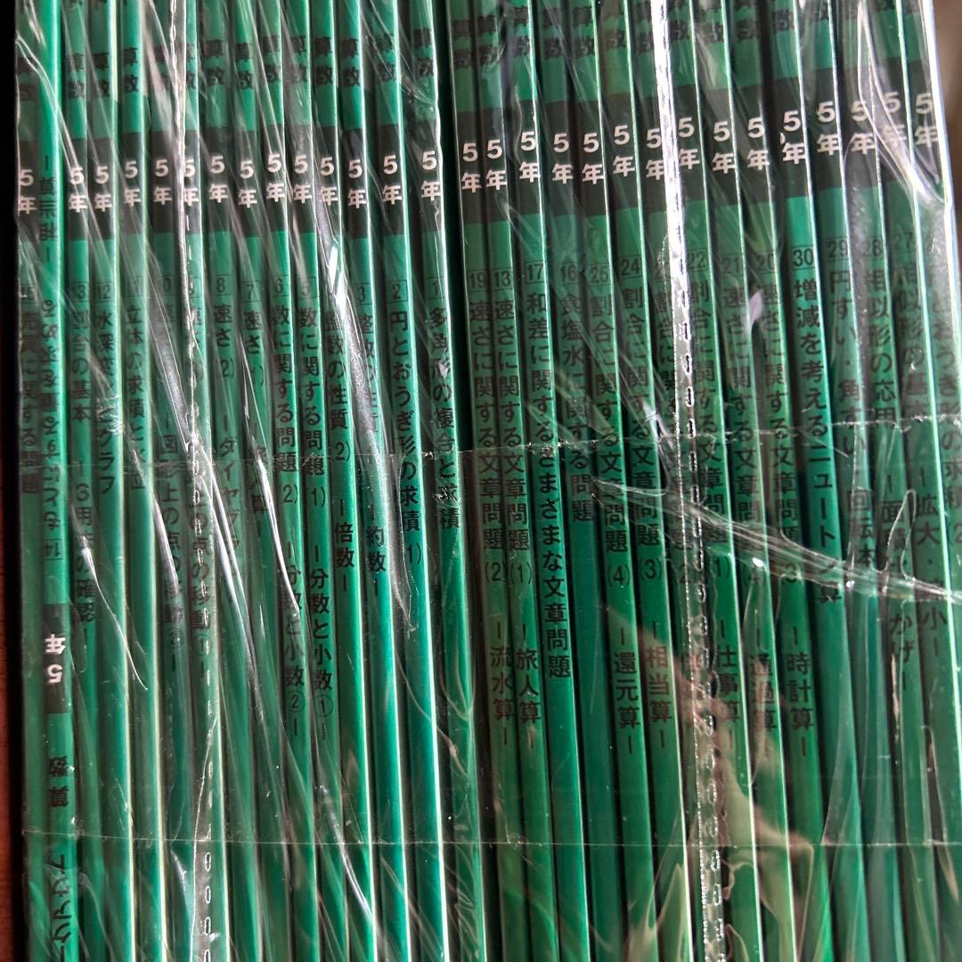 新版❣️未使用　⑳-5 グノーブル　5年グノワークアウト算数　30冊セット