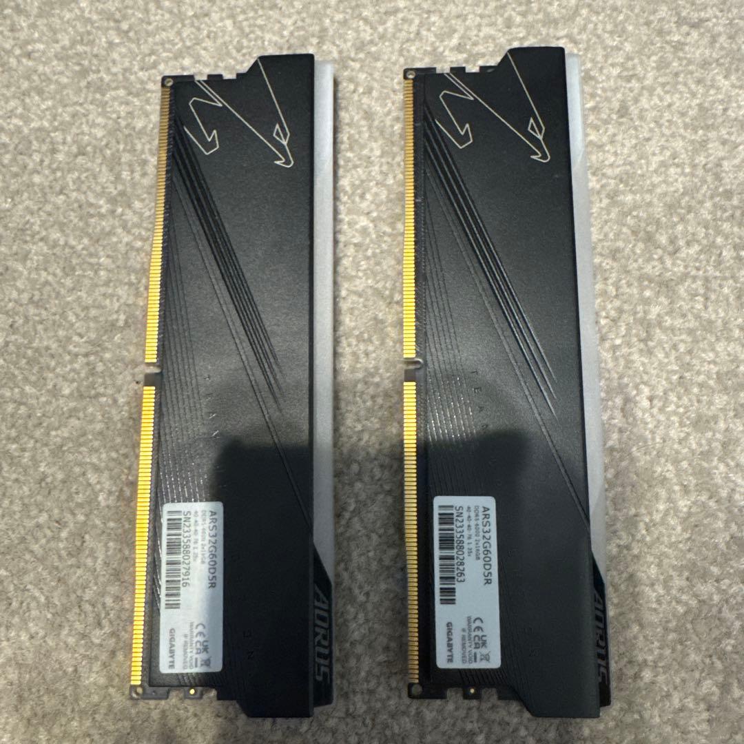 メモリー GIGABYTE AORUS Memory DDR5 32GB 6000