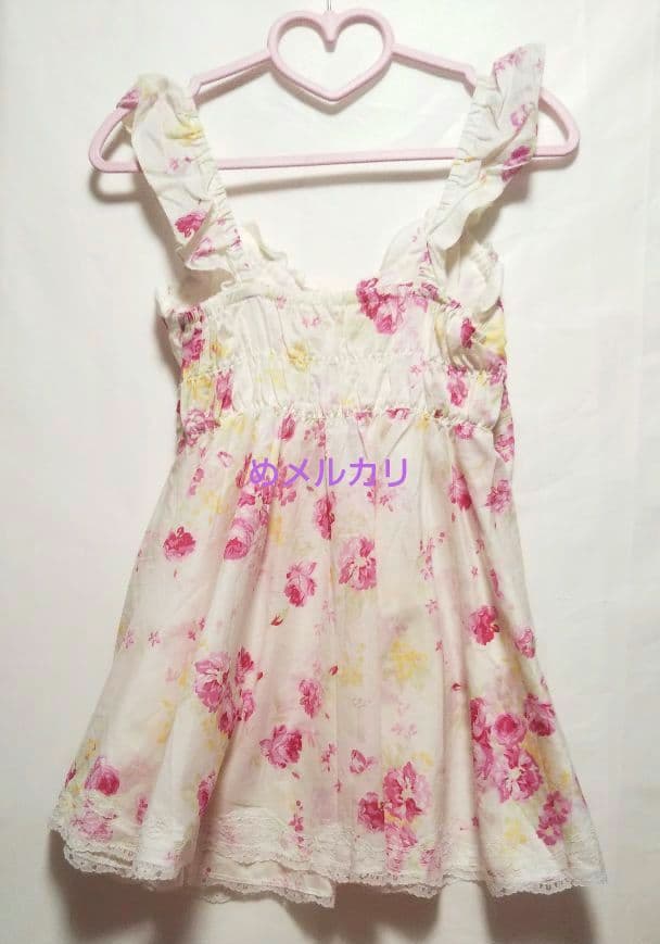 LIZ LISA リズリサ 花柄チュニック 花柄キャミソール タグ付 リボン①