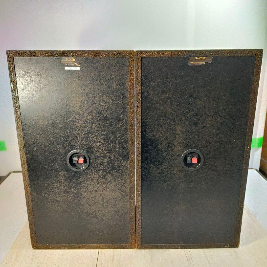 KENWOOD スピーカー 2ウェイ S-V55Eバスレフポート付き