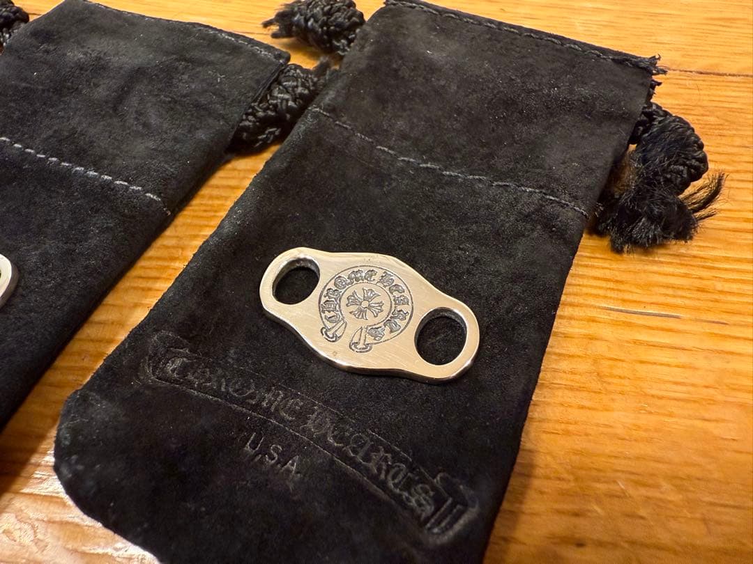 Chrome Hearts クロムハーツ シューレース シルバー 2個セットV1