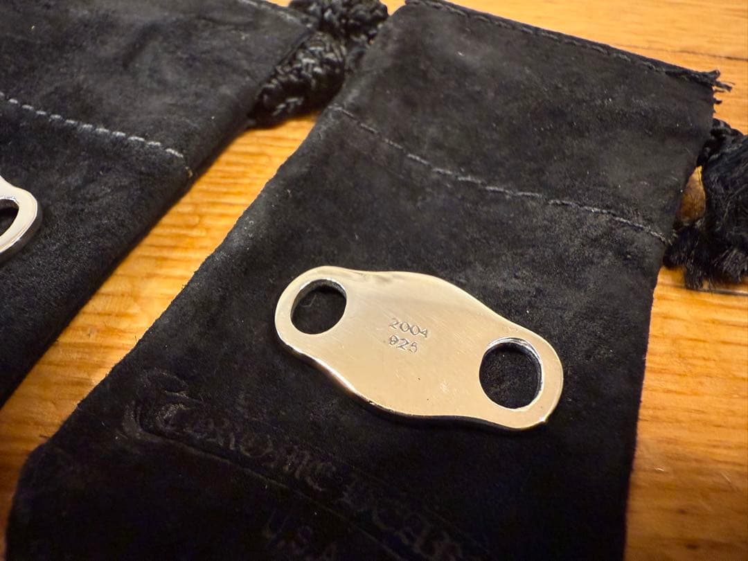 Chrome Hearts クロムハーツ シューレース シルバー 2個セットV1