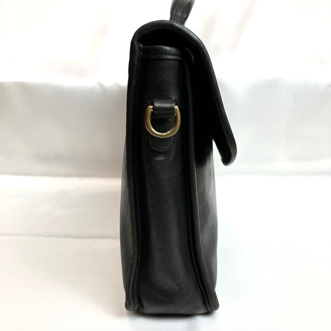 オールドコーチ　ブリーフケース　ターンロック　2way A4 レザー　ブラック