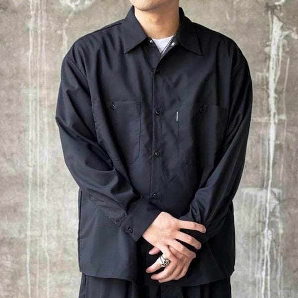 希少美品 COOTIE × Name. リップストップ ワークシャツ ブラックL