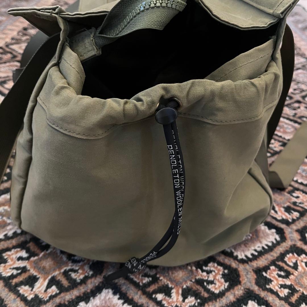 美品【PENDLETON × MARIE INABA】　マザーズバッグ　カーキ