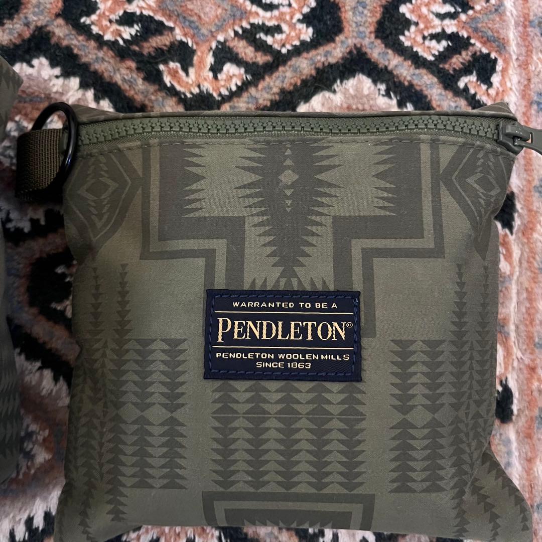 美品【PENDLETON × MARIE INABA】　マザーズバッグ　カーキ