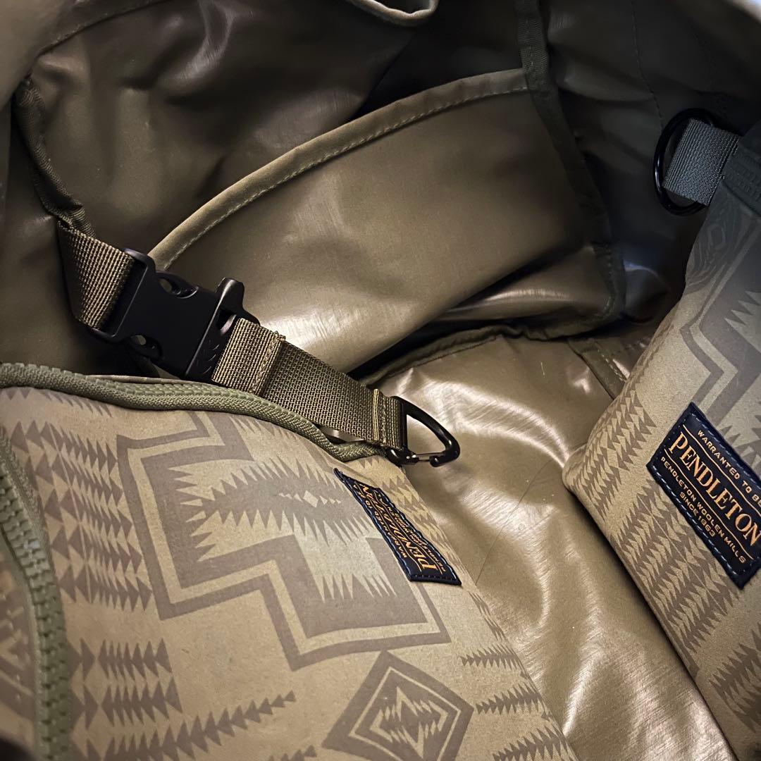 美品【PENDLETON × MARIE INABA】　マザーズバッグ　カーキ