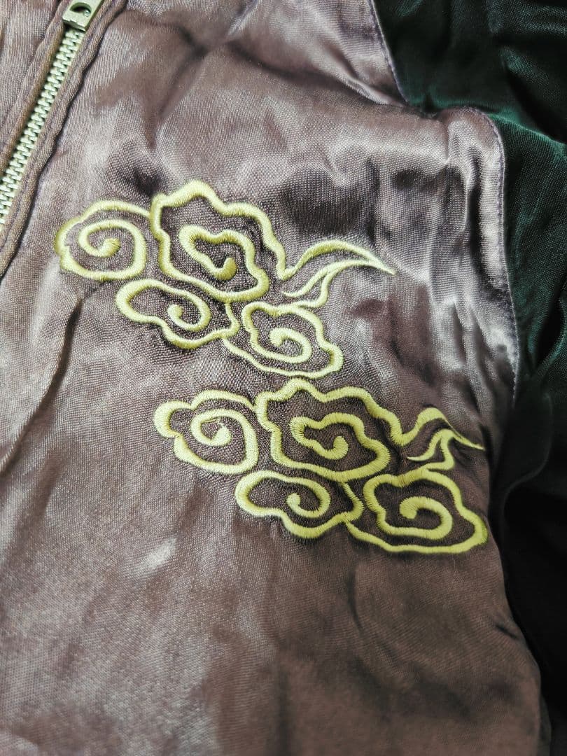 百花繚乱 2面用 日本 限定 スカジャン silk unisex vintage