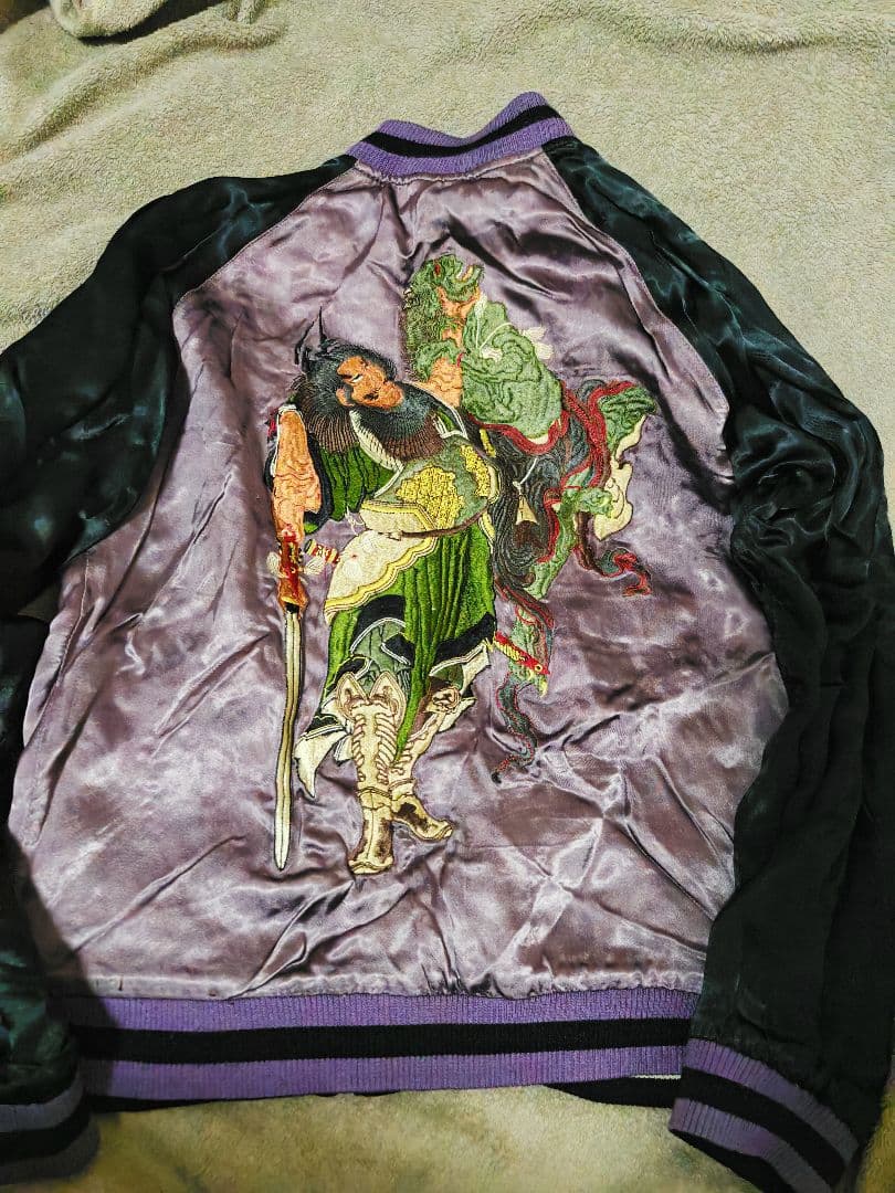 百花繚乱 2面用 日本 限定 スカジャン silk unisex vintage