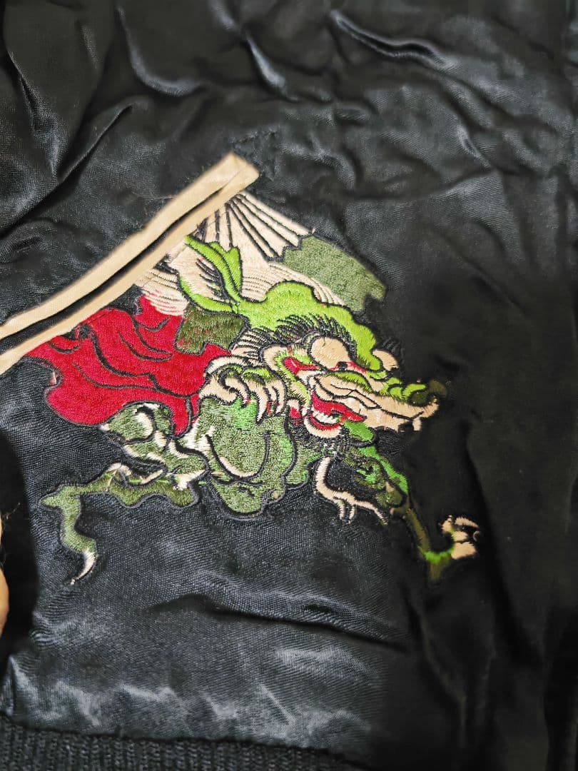 百花繚乱 2面用 日本 限定 スカジャン silk unisex vintage