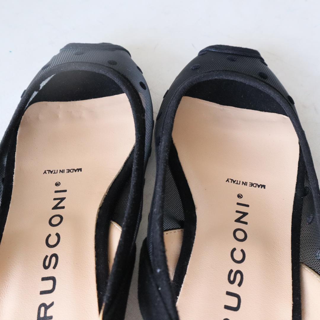 未使用ファビオルスコーニバックストラップチュールサンダル35/22-22.5cm