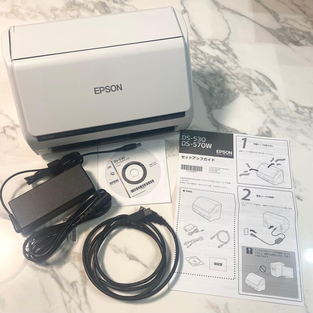 EPSON エプソン★スキャナー DS-530/箱付き/付属品すべて有り/美品