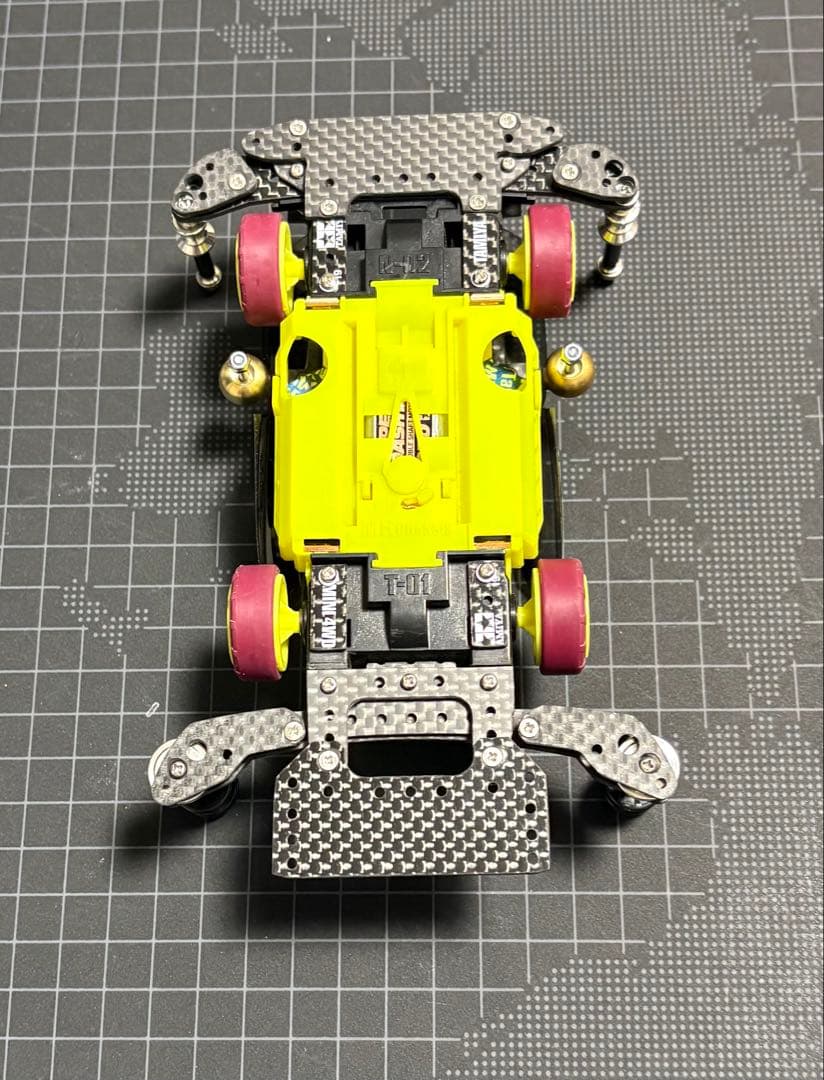 ミニ四駆 MSフレキ イエロー 黄色　完成品