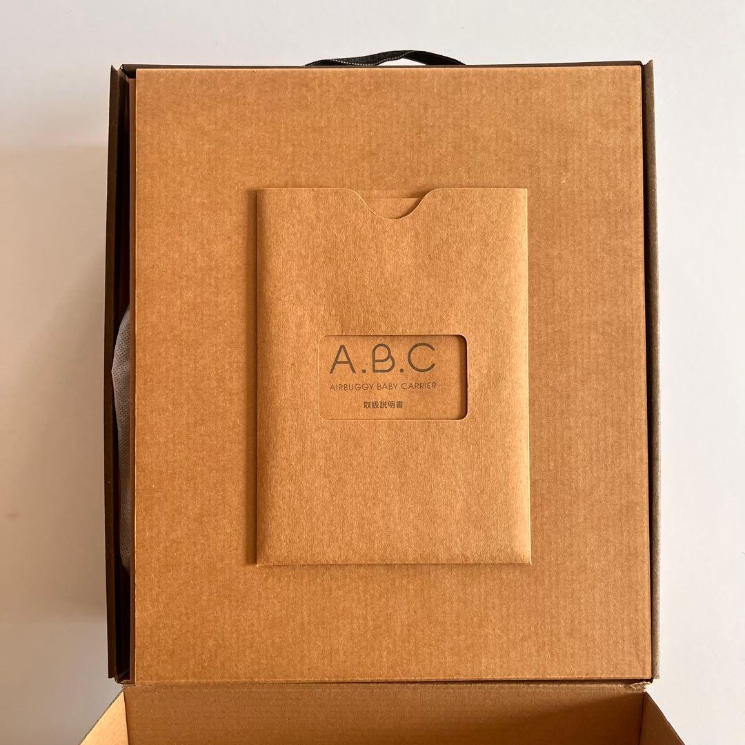 新品未使用A.B.C. エアバギーベビーキャリア・メッシュカバー付き/ブラック