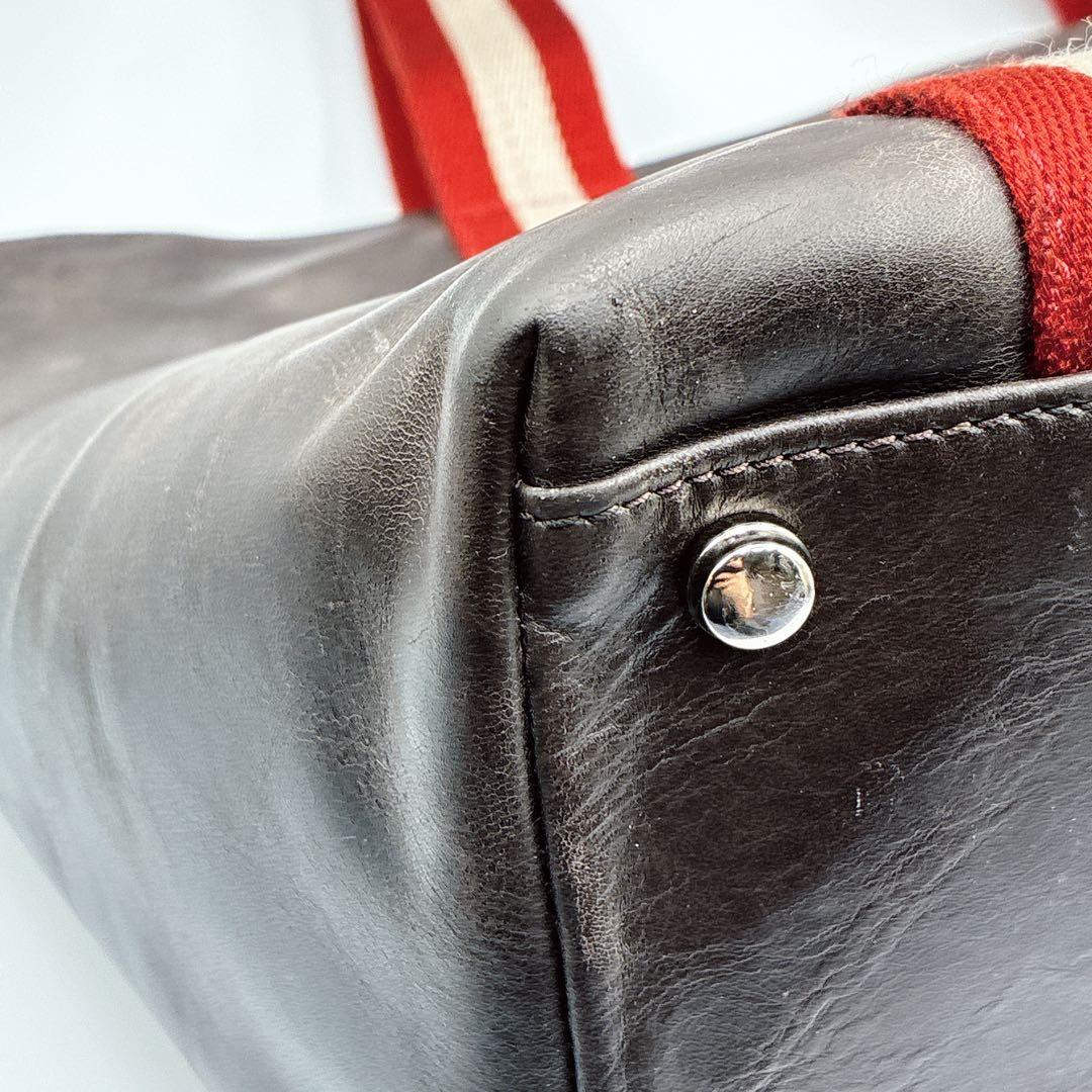 バリー　トレインスポッティング A4 サイドポケット トートバッグ 本革 レザー